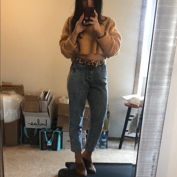 Fluffy teddy faux fur /shearling sweater. See note - Picture 3 of 5